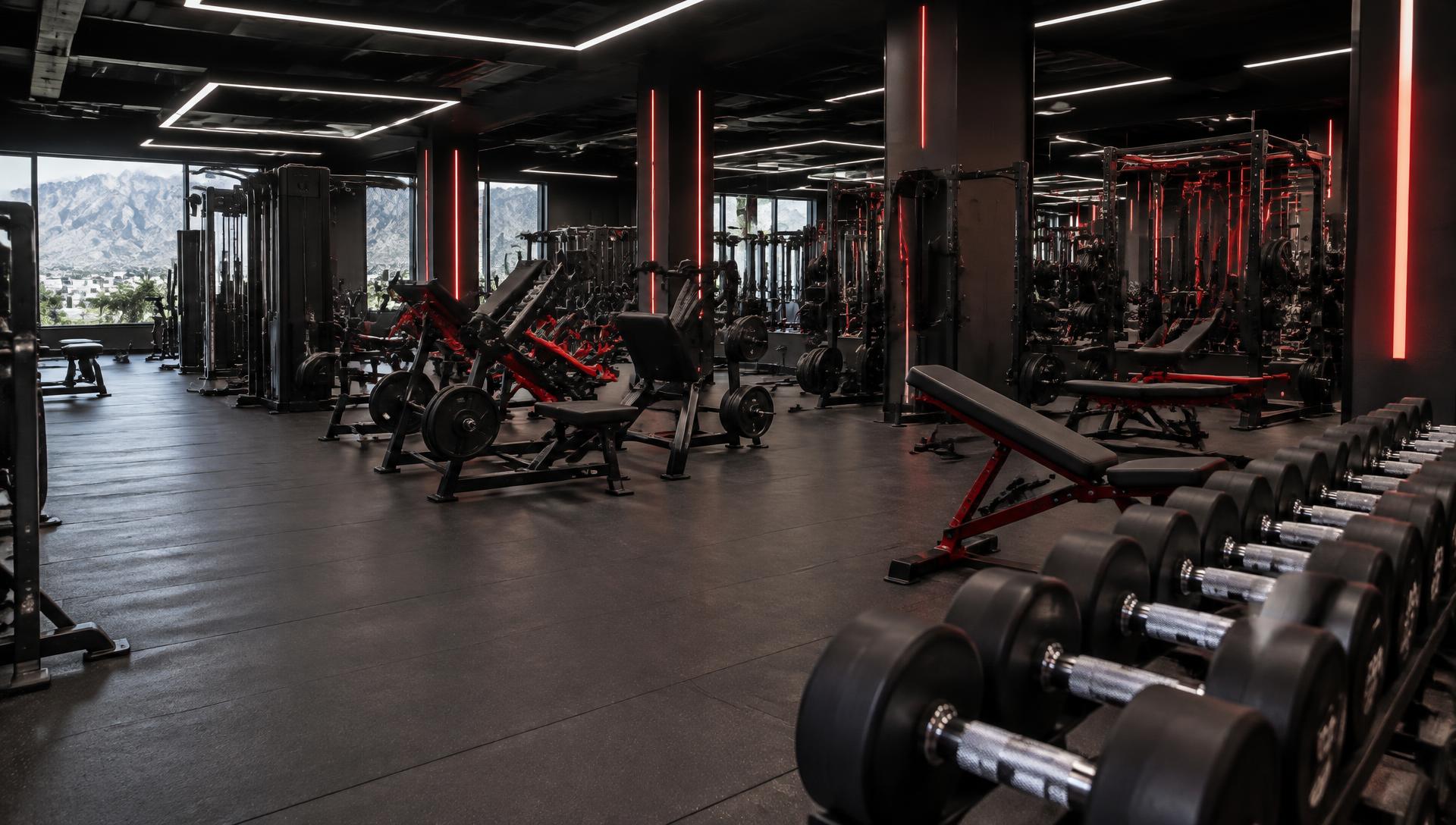 Illustrative strength & fitness at a premium gym